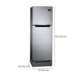 SAMSUNG 236 Litres 2 Star Frost Free Double Door Refrigerator with Distributed Cooling (RT28C3122S8/HL, Elegant Inox)_3