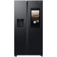 SAMSUNG 615 Litres 3 Star Auto Defrost Side by Side Refrigerator with Twin Cooling Plus (RS7HCG8543B1HL, Black DOI)_1