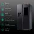 SAMSUNG 615 Litres 3 Star Auto Defrost Side by Side Refrigerator with Twin Cooling Plus (RS7HCG8543B1HL, Black DOI)_2