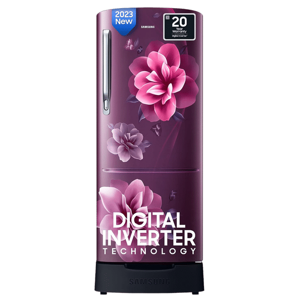 SAMSUNG 183 Litres 4 Star Direct Cool Single Door Refrigerator with Base Drawer (RR20C1824CR/HL, Camellia Purple)_1