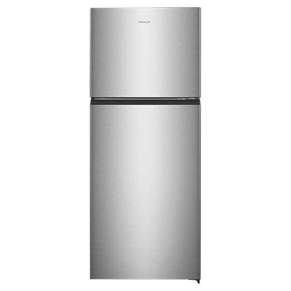 Hisense 411 Litres 2 Star Frost Free Double Door Bottom Mount Refrigerator with Surround Cooling System (RT488N4ASB2, Stainless Steel)_1