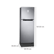 SAMSUNG 236 Litres 2 Star Auto Defrost Double Door Convertible Refrigerator with Convertible Freezer (RT28C3832S8/HL, Elegant Inox)_3