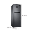 SAMSUNG 322 Litres 2 Star Frost Free Double Door Refrigerator (RT37C4512BX/HL, Luxe Black)_3
