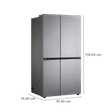 LG 655 Litres 3 Star Side by Side Refrigerator with Smart Diagnosis (GL-B257EPZX.DPZZEBN, Shinny Steel)_3