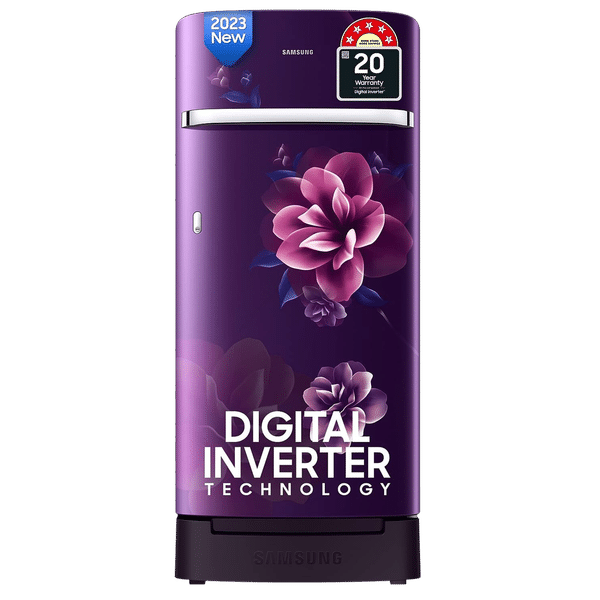 SAMSUNG 189 Litres 5 Star Direct Cool Single Door Refrigerator with Antibacterial Gasket (RR21C2H25CR/HL, Camellia Purple)_1