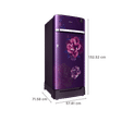 SAMSUNG 189 Litres 5 Star Direct Cool Single Door Refrigerator with Antibacterial Gasket (RR21C2H25CR/HL, Camellia Purple)_3