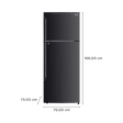 LG 412 Litres 1 Star Frost Free Double Door Convertible Refrigerator with Smart Diagnosis (GL-T432AESR.DESZEB, Ebony Sheen)_3