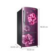 SAMSUNG 183 Litres 4 Star Direct Cool Single Door Refrigerator with Antibacterial Gasket (RR20C1724CR/HL, Camellia Purple)_3
