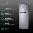 SAMSUNG 256 Litres 2 Star Frost Free Double Door Refrigerator with Convertible 3-in-1 Mode (RT30C3742S9/HL, Refined Inox)_2