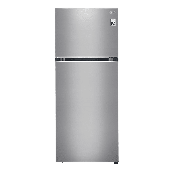 LG 360 Litres 2 Star Frost Free Double Door Refrigerator with Anti-Bacteria Gasket (GL-N382SDSY.ADSZEB, Dazzle Steel)_1