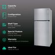 LG 360 Litres 2 Star Frost Free Double Door Refrigerator with Anti-Bacteria Gasket (GL-N382SDSY.ADSZEB, Dazzle Steel)_2