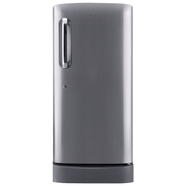 LG 205 Litres 4 Star Direct Cool Single Door Refrigerator with Base stand and Drawer (GL-D221APZY.DPZZEBN, Shiny Steel)_1