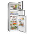 BOSCH Series 4 364 Litres Frost Free Triple Door Convertible Refrigerator with Temperature Display (CMC36K05NI, Smoky Steel)_2