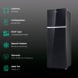 Whirlpool Intellifresh 278GD 231 Litres 2 Star Frost Free Double Door Refrigerator with 6th Sense Technology (Black)_2