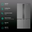 Electrolux UltimateTaste 700 600 Litres French Door Refrigerator with Twist and Serve Ice Maker (EQE6000A-B, Matte Dark Grey)_2