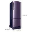 SAMSUNG 255 Liters 3 Star Direct Cool Single Door Refrigerator with Runs on Solar Energy (RR26T389YUT/HL, Pebble Blue)_2