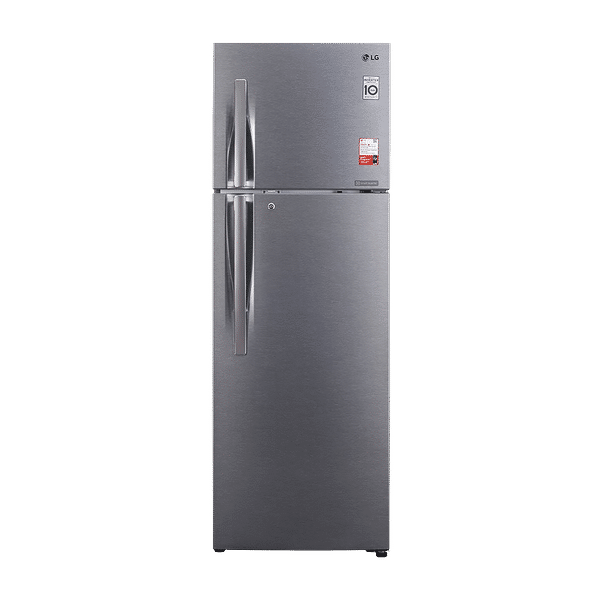 LG 360 Litres 2 Star Frost Free Double Door Convertible Refrigerator with Multi Air Flow System (GL-S402RDSY.DDSZEB, Dazzle Steel)_1