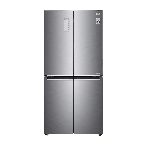 LG 594 Litres Frost Free Side by Side Door Smart Wi-Fi Enabled Refrigerator with Door Cooling Plus Technology (GC-B22FTLPL.APZQEB, Platinum Silver III)_1