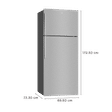 Electrolux UltimateTaste 500 461 Litres 2 Star Frost Free Double Door Refrigerator with Door Alarm (ETB4600C-A, Arctic Silver Steel)_3