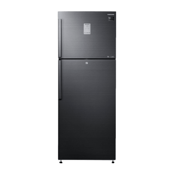 SAMSUNG 478 Litres 2 Star Frost Free Double Door Convertible Refrigerator with Coolpack 12 Hours (RT49B6338BS/TL, Black Inox)_1