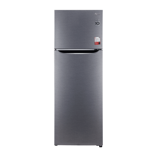 LG 308 Litres 2 Star Frost Free Double Door Convertible Refrigerator with Multi Air Flow System (GL-S322SDSY.ADSZEB, Dazzle Steel)_1