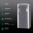 LG 205 Litres 4 Star Direct Cool Single Door Refrigerator with Stabilizer Free Operation (GL-B221APZY.DPZZEB, Shiny Steel)_2