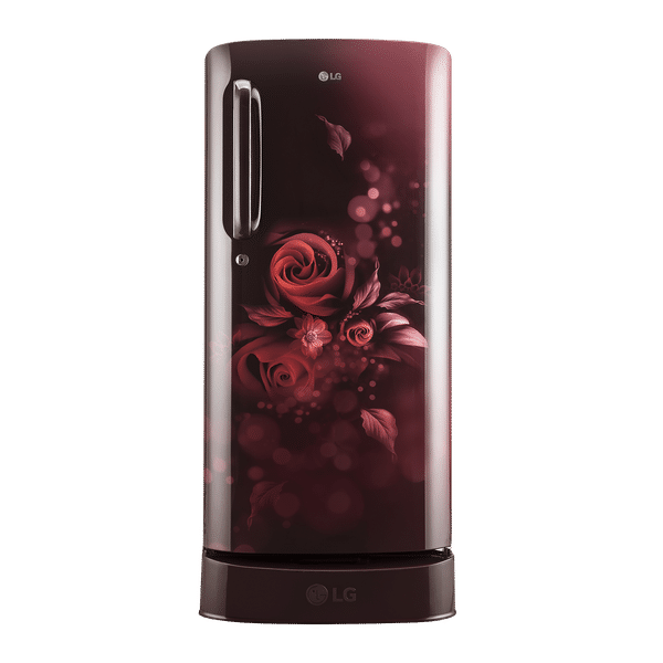 LG 190 Litres 3 Star Direct Cool Single Door Refrigerator with Stabilizer Free Operation (GL-D201ASED.BSEZEB, Scarlet Euphoria)_1