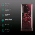 LG 190 Litres 3 Star Direct Cool Single Door Refrigerator with Stabilizer Free Operation (GL-D201ASED.BSEZEB, Scarlet Euphoria)_2