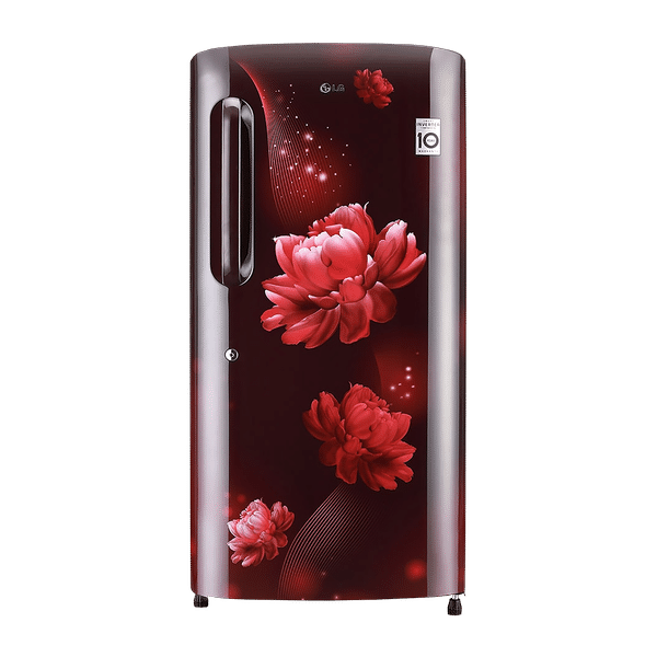 LG 215 Litres 4 Star Direct Cool Single Door Refrigerator with Stabilizer Free Operation (GL-B221ASCY.DSCZEB, Scarlet Charm)_1
