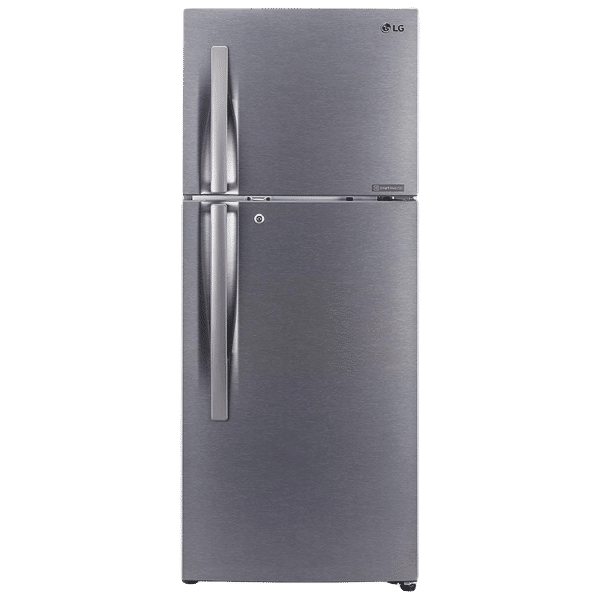 LG 260 Litres 2 Star Frost Free Double Door Refrigerator with Multi Air Flow System (GL-N292RDSY, Dazzle Steel)_1