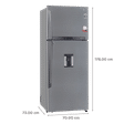 LG 471 Litres 3 Star Frost Free Double Door Smart Wi-Fi Enabled Refrigerator with Fresh O Zone (GL-T502XPZ3, Shiny Steel)_3
