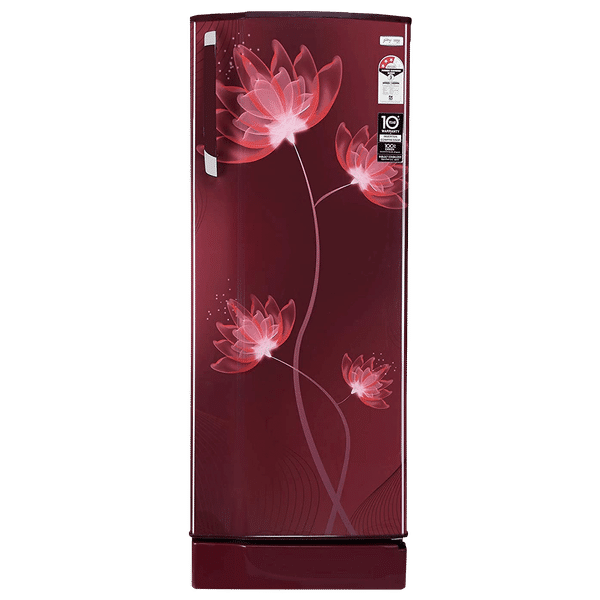 Godrej Edge SX 251 Litres 3 Star Direct Cool Single Door Refrigerator with Uniform Cooling Technology (RD EDGE SX 266C 33 TAI, Glass Wine)_1