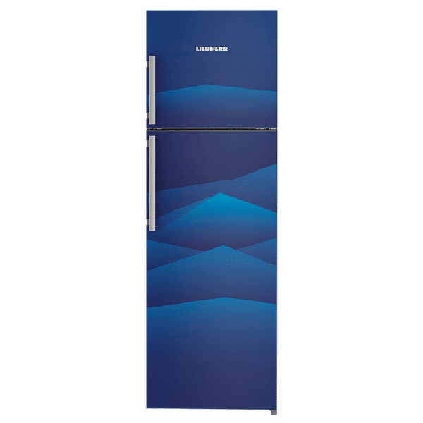 LIEBHERR 346 Litres 3 Star Frost Free Double Door Refrigerator with Forced Air Cooling (TCB 3520, Blue Landscape)_1