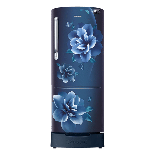 SAMSUNG 223 Litres 3 Star Direct Cool Single Door Refrigerator with Base Stand (RR24C2823CU/NL, Camellia Blue)_1