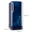 LG 204 Litres 5 Star Star Direct Cool Single Door Refrigerator with Antibacterial Gasket (GL-D211HBQZ, Blue Quartz)_3