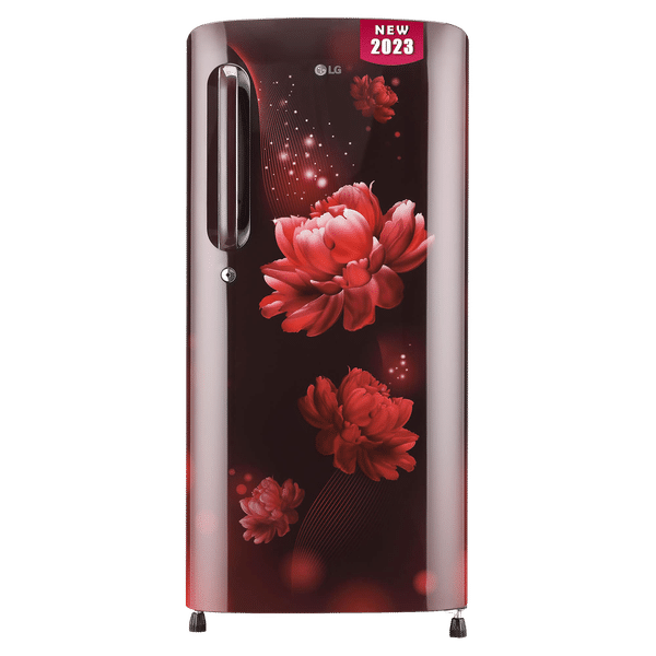LG 190 Litres 3 Star Direct Cool Single Door Refrigerator with Stabilizer Free Operation (GL-B201ASCD.ASCZEB, Scarlet Charm)_1