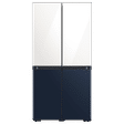 SAMSUNG 670 Litres Frost Free French Door Smart Wi-Fi Enabled Refrigerator with Twin Cooling Plus Technology (RF63A91C377/TL, Glam White/Glam Navy)_1