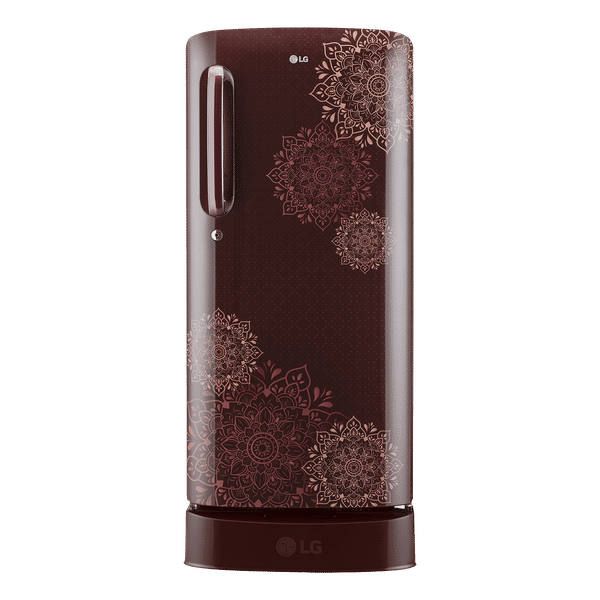 LG 190 Litres 3 Star Direct Cool Single Door Refrigerator with Stabilizer Free Operation (GL-D201ARRD.BRRZEB, Ruby Regal)_1