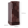 LG 190 Litres 3 Star Direct Cool Single Door Refrigerator with Stabilizer Free Operation (GL-D201ARRD.BRRZEB, Ruby Regal)_3