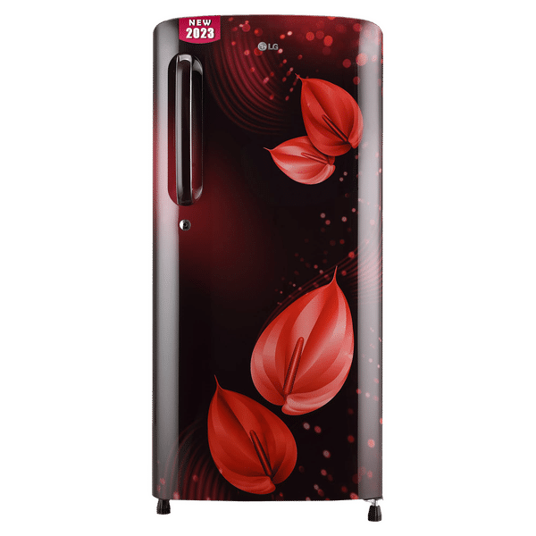 LG 190 Litres 3 Star Direct Cool Single Door Refrigerator with Stabilizer Free Operation (GL-B201ASVD.BSVZEB, Scarlet Victoria)_1