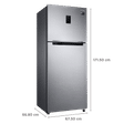 SAMSUNG 386 Litres 2 Star Frost Free Double Door Convertible Refrigerator with Curd Maestro (RT39T5C38S9/TL, Refined Inox)_3