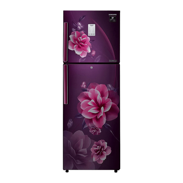 SAMSUNG 253 Litres 2 Star Frost Free Double Door Convertible Refrigerator with Stabilizer Free Operation (RT28T3932CR/HL, Camellia Purple)_1