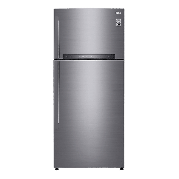 LG 547 Litres 3 Star Frost Free Double Door Smart Wi-Fi Enabled Refrigerator with Smart Diagnosis (GN-H702HLHQ.APZQEB, Platinum Silver III)_1