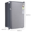 Godrej Champion 99 Liters 1 Star Direct Cool Single Door Refrigerator with Anti Bacterial Technology (RD CHAMP 114A13 WR, Steel Grey)_3