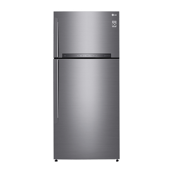 LG 516 Litres 3 Star Frost Free Double Door Smart Wi-Fi Enabled Refrigerator with Smart Diagnosis (GN-H602HLHQ.APZQEB, Platinum Silver III)_1
