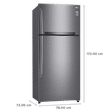 LG 516 Litres 3 Star Frost Free Double Door Smart Wi-Fi Enabled Refrigerator with Smart Diagnosis (GN-H602HLHQ.APZQEB, Platinum Silver III)_3