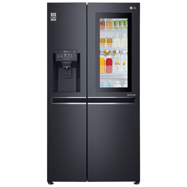 LG 668 Litres 5 Star Frost Free Side by Side Refrigerator with Smart Diagnosis (‎GC-X247CQAV, Matte Black)_1