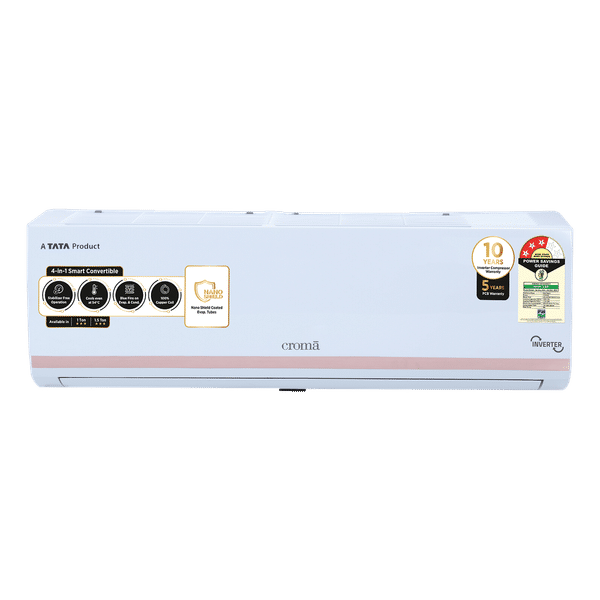 Croma 4 in 1 Convertible 1.5 Ton 3 Star Inverter Split AC with Dust Filter (2024 Model, Copper Condenser, CRLA018IND283258)_1