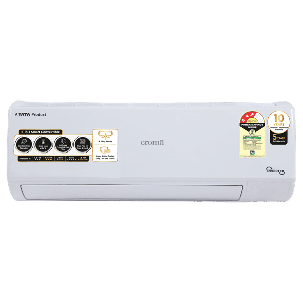 Croma 5 in 1 Convertible 2 Ton 3 Star Inverter Split AC with Dust Filter (2024 Model, Copper Condenser, CRLA024IND170265)_1