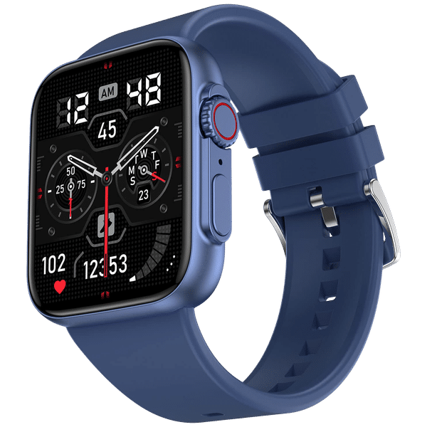 FIRE-BOLTT Gladiator Smartwatch with Bluetooth Calling (49.7mm HD Display, IP67 Water Resistant, Blue Strap)_1